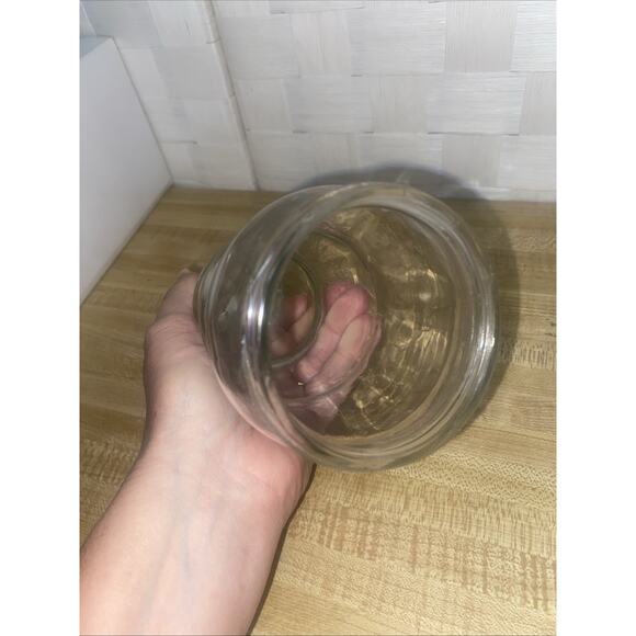 Vintage Clear Glass Christmas Tree Shaped 2-Part Candy Jar Container 7.5” x 3" - Picture 5 of 8